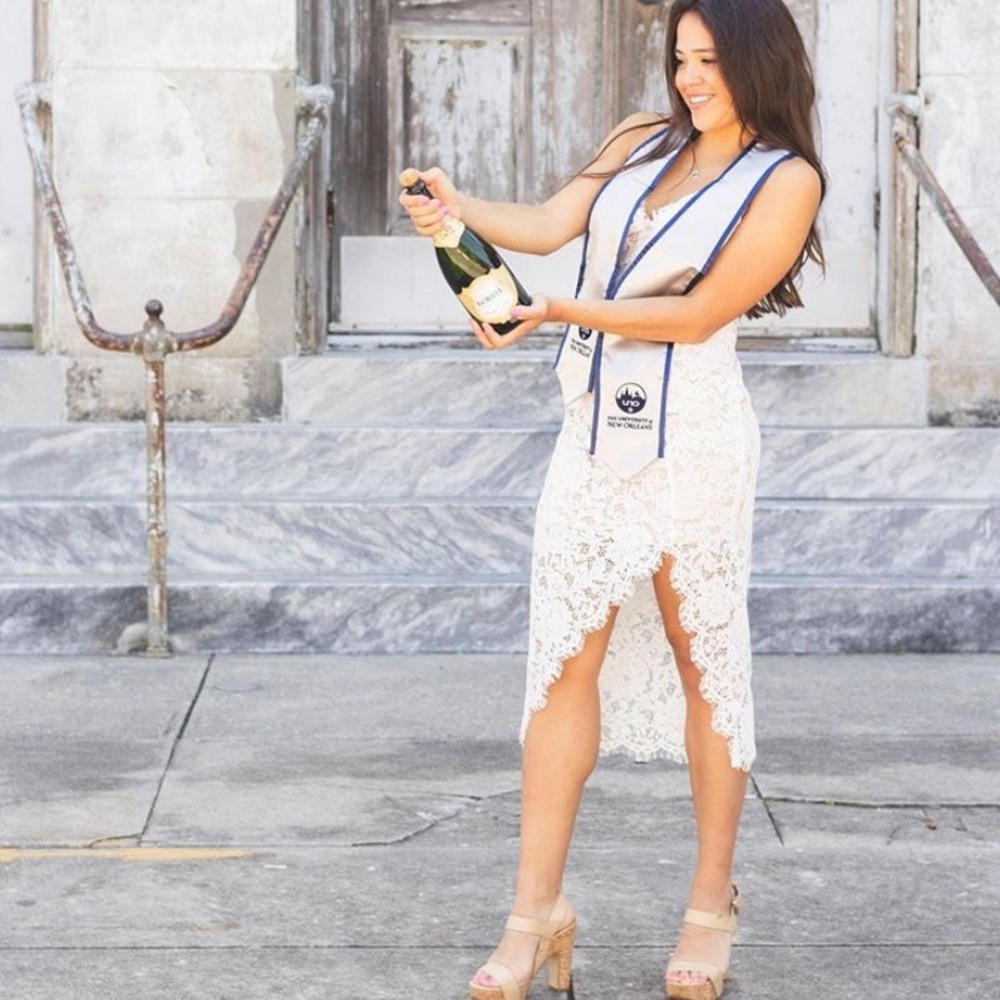 White lace dress
